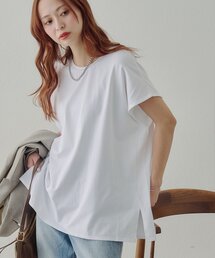 【Noka/接触冷感】シルケットビッグフレンチTシャツ《WEB限定》