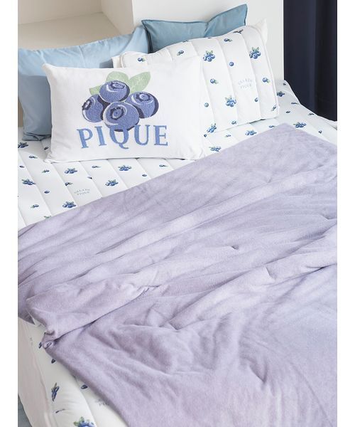 Sleep】【接触冷感】フルーツ柄もちもちリバーシブルケット（寝具
