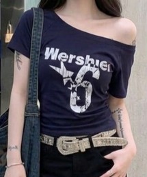 ロゴプリントTシャツ 2ウェイ
