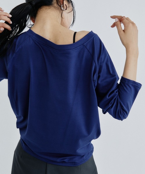 DRWCYS(ドロシーズ)の「オフショルルーズTEE(Tシャツ/カットソー・レディース・ブラック/ホワイト/ネイビー・FREE)」の18枚目の写真