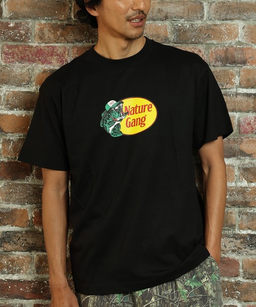 ムラサキスポーツ(ムラサキスポーツ)の「【ムラサキスポーツ限定】Nature Gang/ネイチャーギャング 半袖 Tシャツ NG26ST01(Tシャツ/カットソー・メンズ・ブラック/ホワイト・L/M/XL)」の2枚目の写真
