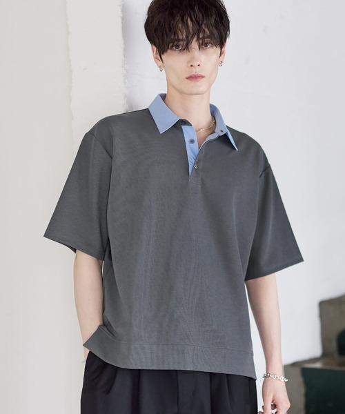 DAISUKE OBANAⅠ SHIRT ポロシャツ　ダイスケオバナ D.O UNITED ARROWS BY DAISUKE OBANA＞Ⅰ COL D/SSL PL SHIRT 26SS