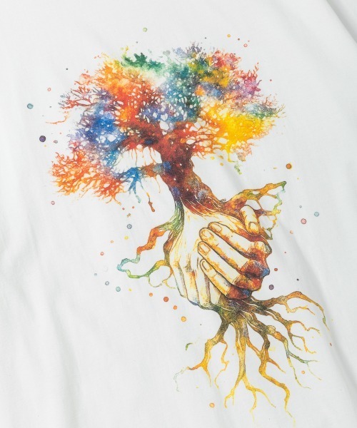 rehacer（レアセル）の「rehacer : Hands Free Relax Fit T-Shirt / ハンズフリー リラックスフィット Tシャツ（Tシャツ/カットソー・メンズ・ベージュ/ホワイト/ピンク・SMALL/MEDIUM/LARGE/X-LARGE）」の15枚目の写真