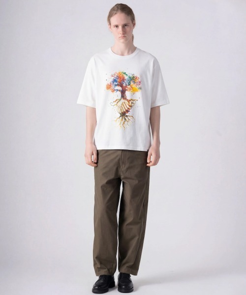 rehacer(レアセル)の「rehacer : Hands Free Relax Fit T-Shirt / ハンズフリー リラックスフィット Tシャツ(Tシャツ/カットソー・メンズ・ベージュ/ホワイト/ピンク・SMALL/MEDIUM/LARGE/X-LARGE)」の18枚目の写真
