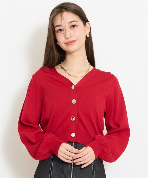 WILLSELECTION（ウィルセレクション）の「アソートボタンＵＶカットカーディガン（カーディガン/ボレロ・レディース・レッド/ネイビー/ブラック/ブルー/オフホワイト・FREE）」の5枚目の写真