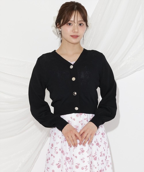 WILLSELECTION（ウィルセレクション）の「アソートボタンＵＶカットカーディガン（カーディガン/ボレロ・レディース・レッド/ネイビー/ブラック/ブルー/オフホワイト・FREE）」の8枚目の写真