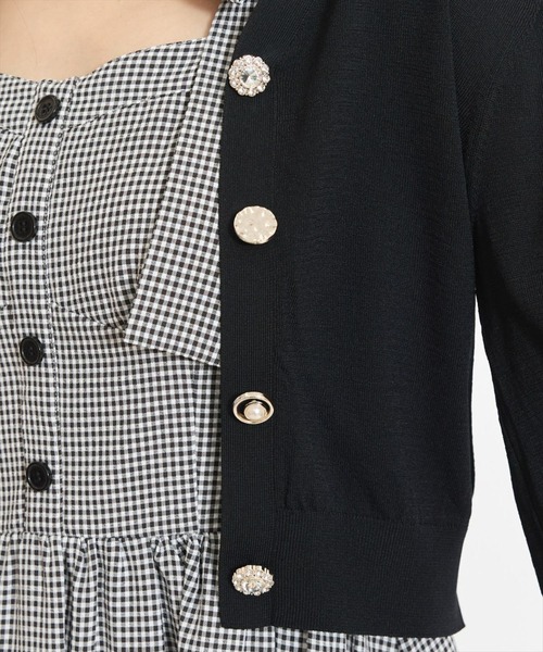 WILLSELECTION（ウィルセレクション）の「アソートボタンＵＶカットカーディガン（カーディガン/ボレロ・レディース・レッド/ネイビー/ブラック/ブルー/オフホワイト・FREE）」の11枚目の写真