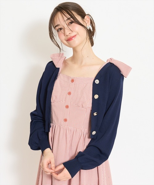 WILLSELECTION（ウィルセレクション）の「アソートボタンＵＶカットカーディガン（カーディガン/ボレロ・レディース・レッド/ネイビー/ブラック/ブルー/オフホワイト・FREE）」の16枚目の写真