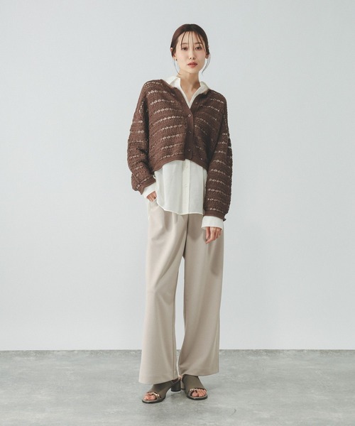 GLOBAL WORK（グローバルワーク）の「イージーケアストレッチコクーンパンツ/647474（その他パンツ・レディース・チャコールグレー/ライトベージュ/ブラック/ブラウン・SMALL/LARGE/MEDIUM）」の19枚目の写真