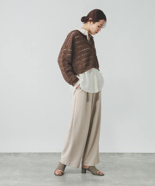 GLOBAL WORK（グローバルワーク）の「イージーケアストレッチコクーンパンツ/647474（その他パンツ・レディース・チャコールグレー/ライトベージュ/ブラック/ブラウン・SMALL/LARGE/MEDIUM）」の20枚目の写真