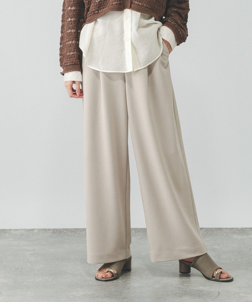 GLOBAL WORK（グローバルワーク）の「イージーケアストレッチコクーンパンツ/647474（その他パンツ・レディース・チャコールグレー/ライトベージュ/ブラック/ブラウン・SMALL/LARGE/MEDIUM）」の21枚目の写真