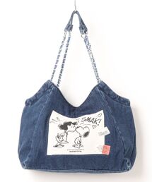 スヌーピー【SNOOPY】デニム チェーン ショルダーバッグ