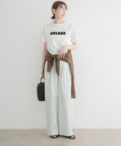 ITEMS URBANRESEARCH(アイテムズ アーバンリサーチ)の「サッカーストライプパンツ(その他パンツ・レディース・ブラック/ライトブルー・FREE)」の17枚目の写真