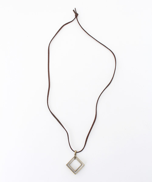 MYE-DO'（マイ・ドゥ）の「ネックレス ”quadratus”（ネックレス・メンズ・ブラウン/ブラック・FREE）」の3枚目の写真