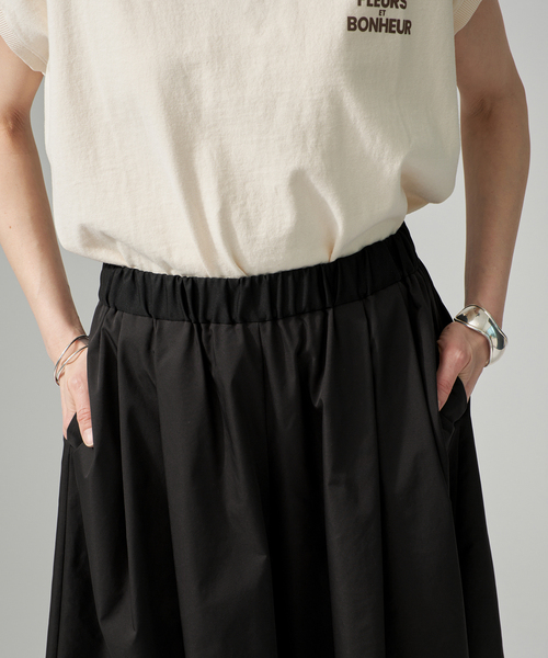 VERMEIL par iena（ヴェルメイユパーイエナ）の「《手洗い可》LIMONTA ギャザーワイドクロップドパンツ（その他パンツ・レディース・ブラック/ホワイト/イエロー・FREE）」の19枚目の写真