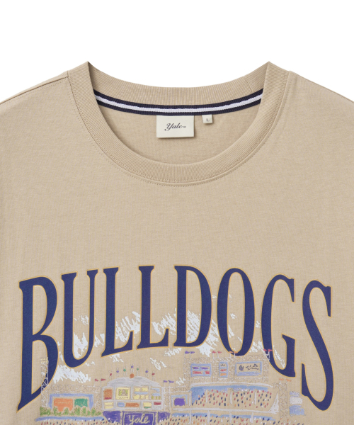 YALE(イェール)の「ブルドッグスベースボールグラフィックTシャツ_ベージュ(Tシャツ/カットソー・レディース・その他・SMALL/MEDIUM/LARGE/X-LARGE)」の3枚目の写真