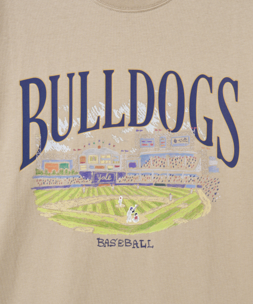 YALE(イェール)の「ブルドッグスベースボールグラフィックTシャツ_ベージュ(Tシャツ/カットソー・レディース・その他・SMALL/MEDIUM/LARGE/X-LARGE)」の4枚目の写真