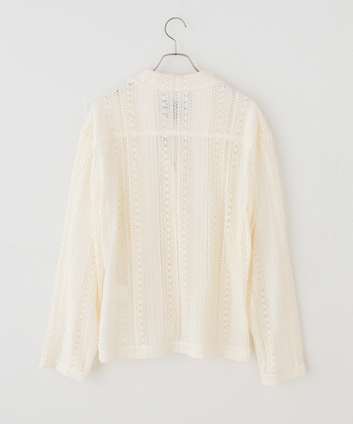 LOW CLASSIC（ロウ　クラシック）の「【LOW CLASSIC/ロウ クラシック】LACE JACKET（その他アウター・レディース・アイボリー・MEDIUM）」の2枚目の写真