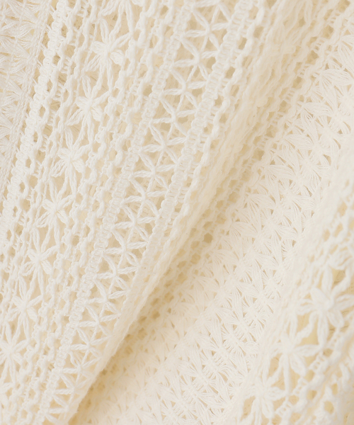 LOW CLASSIC（ロウ　クラシック）の「【LOW CLASSIC/ロウ クラシック】LACE JACKET（その他アウター・レディース・アイボリー・MEDIUM）」の7枚目の写真