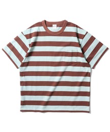 HOUSTON ボーダーポケットTシャツ