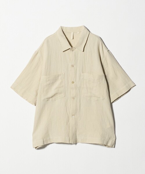 MONKEY TIME(モンキータイム)の「<SUNFLOWER>ADAM ショートスリーブ シャツ(シャツ/ブラウス・メンズ・オフホワイト・L/M)」の1枚目の写真