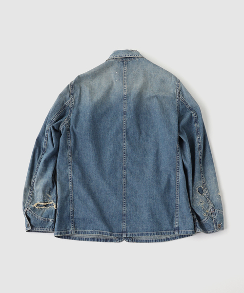 Maison Margiela(メゾンマルジェラ)の「MAISON MARGIELA(メゾン マルジェラ) Washed Denim Coverall JK(デニムジャケット・メンズ・ブルー・48/46)」の3枚目の写真