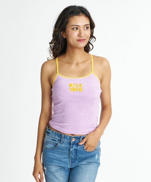 BILLABONG（ビラボン）の「BILLABONG ウィメンズ PILE BABY FIT RINGER CAMI タンクトップ 【2026年夏モデル】（タンクトップ・レディース・レッド系その他/パープル系その他/アイボリー/オフホワイト・MEDIUM）」の4枚目の写真