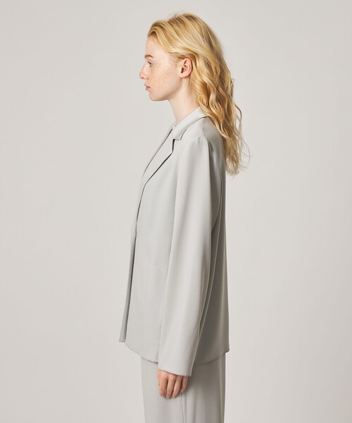 Steven Alan(スティーブンアラン)の「<Steven Alan>バックサテン ジョーゼット ジャケット(テーラードジャケット・レディース・ネイビー/ライトグレー・S/M)」の5枚目の写真