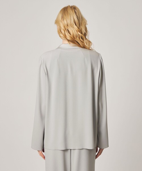 Steven Alan(スティーブンアラン)の「<Steven Alan>バックサテン ジョーゼット ジャケット(テーラードジャケット・レディース・ネイビー/ライトグレー・S/M)」の6枚目の写真