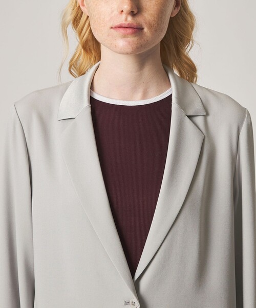 Steven Alan(スティーブンアラン)の「<Steven Alan>バックサテン ジョーゼット ジャケット(テーラードジャケット・レディース・ネイビー/ライトグレー・S/M)」の7枚目の写真