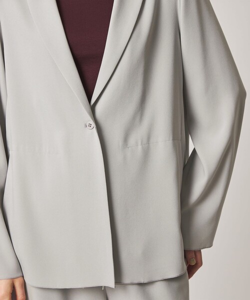 Steven Alan(スティーブンアラン)の「<Steven Alan>バックサテン ジョーゼット ジャケット(テーラードジャケット・レディース・ネイビー/ライトグレー・S/M)」の10枚目の写真