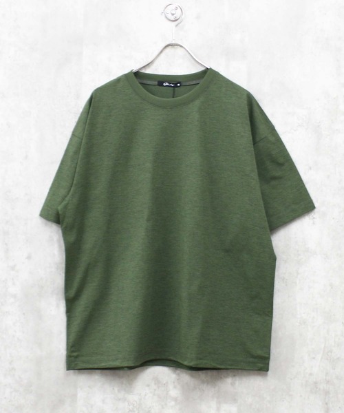 SHISKY(シスキー)の「【マルチファンクション】 無地 オーバーサイズ Tシャツ(Tシャツ/カットソー・メンズ・チャコール/オフホワイト/ブラック/カーキ・XL/L/M)」の4枚目の写真