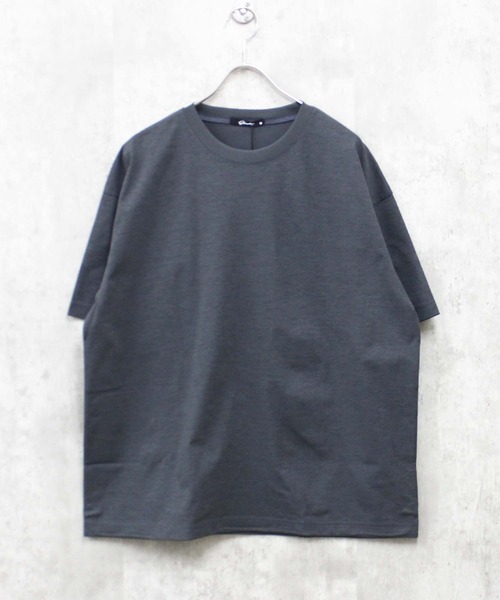 SHISKY(シスキー)の「【マルチファンクション】 無地 オーバーサイズ Tシャツ(Tシャツ/カットソー・メンズ・チャコール/オフホワイト/ブラック/カーキ・XL/L/M)」の3枚目の写真