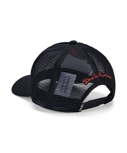 DEUS EX MACHINA(デウスエクスマキナ)の「STRATA TRUCKER メッシュキャップ(キャップ・メンズ・ブラック/ブルー・OS)」の4枚目の写真