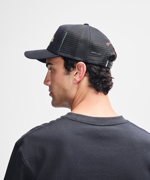 DEUS EX MACHINA(デウスエクスマキナ)の「STRATA TRUCKER メッシュキャップ(キャップ・メンズ・ブラック/ブルー・OS)」の7枚目の写真