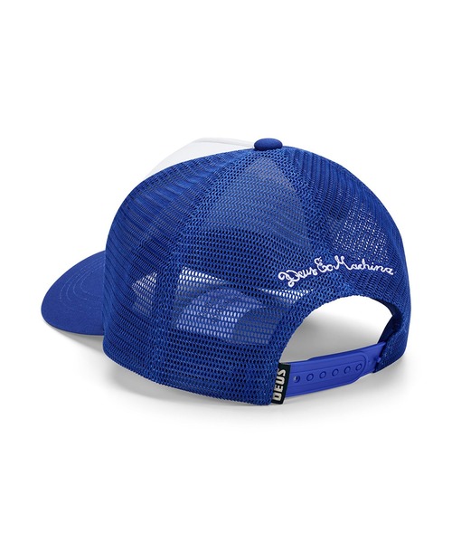 DEUS EX MACHINA(デウスエクスマキナ)の「STRATA TRUCKER メッシュキャップ(キャップ・メンズ・ブラック/ブルー・OS)」の10枚目の写真