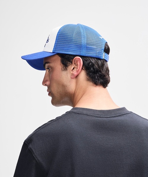 DEUS EX MACHINA(デウスエクスマキナ)の「STRATA TRUCKER メッシュキャップ(キャップ・メンズ・ブラック/ブルー・OS)」の14枚目の写真