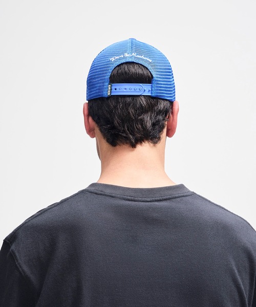 DEUS EX MACHINA(デウスエクスマキナ)の「STRATA TRUCKER メッシュキャップ(キャップ・メンズ・ブラック/ブルー・OS)」の15枚目の写真
