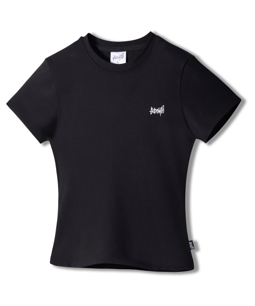 YOSEMITE（ヨセミティ）の「スモール Logo スリムフィット半袖Tシャツ ブラック YT-3Y17（Tシャツ/カットソー・レディース・ブラック・SMALL/MEDIUM）」の3枚目の写真