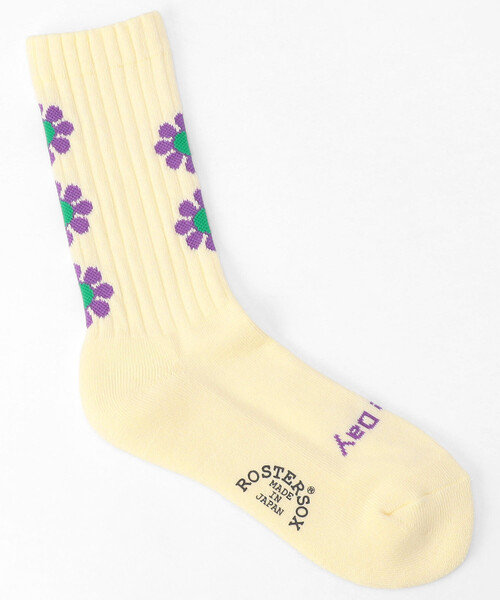 FREAK'S STORE（フリークスストア）の「限定展開 ROSTER SOX/ロスターソックス PEACE/ピース(ソックス)（ソックス/靴下・レディース・ブルー/ピンク/イエロー・ONE SIZE）」の3枚目の写真