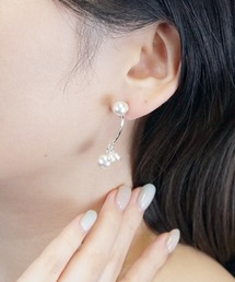 ウェーブライン パールピアス
