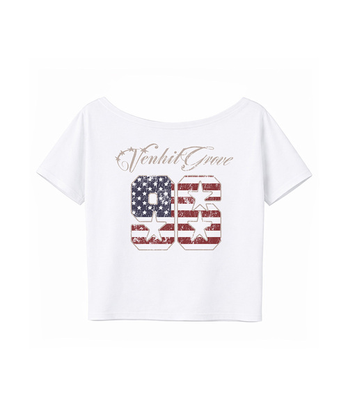 VENHIT(ベンヒット)の「venhitgrove ワンオフ 半袖Tシャツ(Tシャツ/カットソー・レディース・ホワイト/ライトグレー/ブラック・FREE)」の2枚目の写真