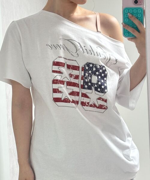 VENHIT(ベンヒット)の「venhitgrove ワンオフ 半袖Tシャツ(Tシャツ/カットソー・レディース・ホワイト/ライトグレー/ブラック・FREE)」の7枚目の写真