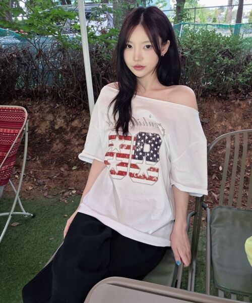 VENHIT(ベンヒット)の「venhitgrove ワンオフ 半袖Tシャツ(Tシャツ/カットソー・レディース・ホワイト/ライトグレー/ブラック・FREE)」の8枚目の写真