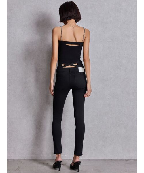 GYDA(ジェイダ)の「ハイウエストウエストクロススキニーデニムパンツ(デニムパンツ・レディース・インディゴブルー/ライトブルー/ブラック・SMALL/MEDIUM/X-SMALL/LARGE)」の13枚目の写真
