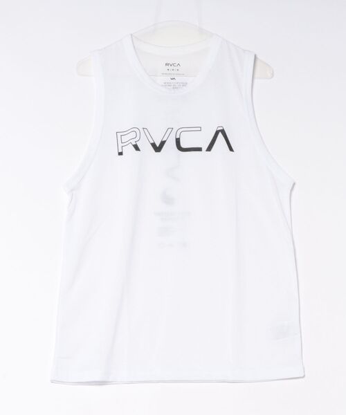 RVCA(ルーカ)の「RVCA メンズ AVALANCHE VENT TT タンクトップ 【2026年夏モデル】(タンクトップ・メンズ・ホワイト/ブラック/ホワイト系その他/ブラック系その他・SMALL/MEDIUM/LARGE/X-LARGE)」の1枚目の写真
