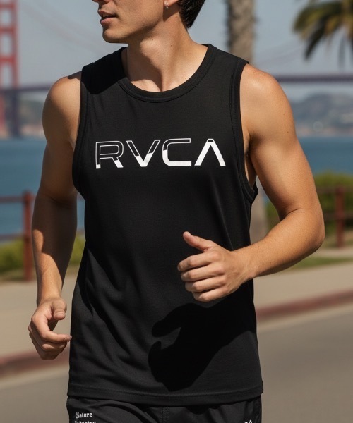 RVCA(ルーカ)の「RVCA メンズ AVALANCHE VENT TT タンクトップ 【2026年夏モデル】(タンクトップ・メンズ・ホワイト/ブラック/ホワイト系その他/ブラック系その他・SMALL/MEDIUM/LARGE/X-LARGE)」の3枚目の写真