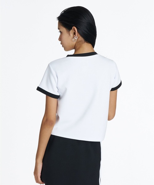 DC SHOES(ディーシーシューズ)の「DC Shoes ウィメンズ 26 WS SMT JF SS Tシャツ 【2026年夏モデル】(Tシャツ/カットソー・レディース・ホワイト×ブルー/ブラック×ホワイト・SMALL/MEDIUM/LARGE)」の3枚目の写真