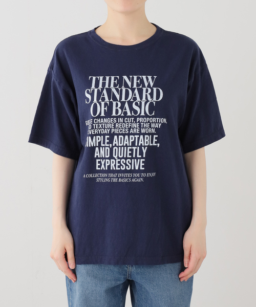 FRAMeWORK(フレームワーク)の「NEW STANDARD TEE(Tシャツ/カットソー・レディース・ネイビー/ダークグリーン/ホワイト・FREE)」の19枚目の写真