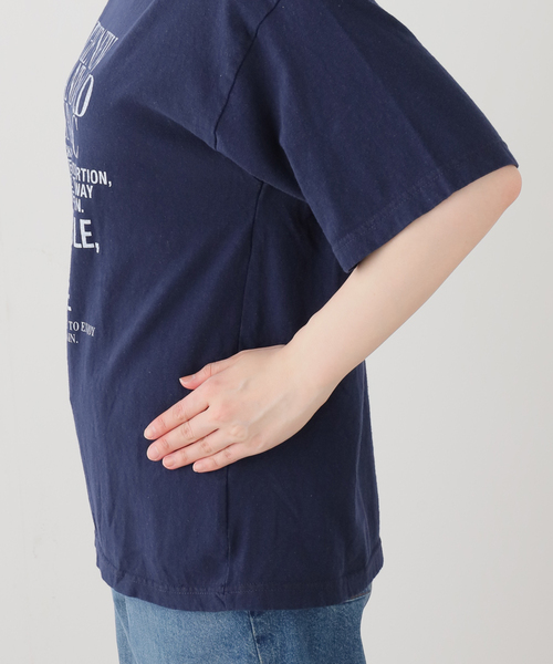 FRAMeWORK(フレームワーク)の「NEW STANDARD TEE(Tシャツ/カットソー・レディース・ネイビー/ダークグリーン/ホワイト・FREE)」の16枚目の写真